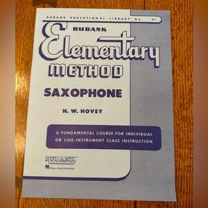 Rubank Elementary Method - Saxophone instructional book NEW